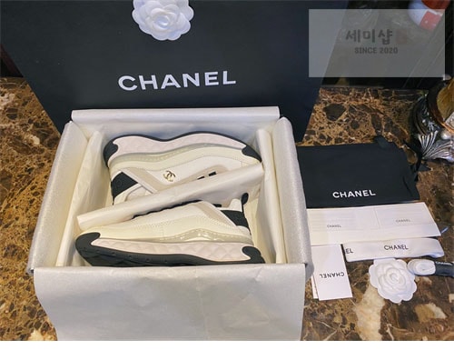 C H A N E L 샤넬 믹스드파이버 스니커즈 신발 1번 이미지