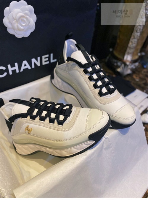 C H A N E L 샤넬 믹스드파이버 스니커즈 신발 5번 이미지