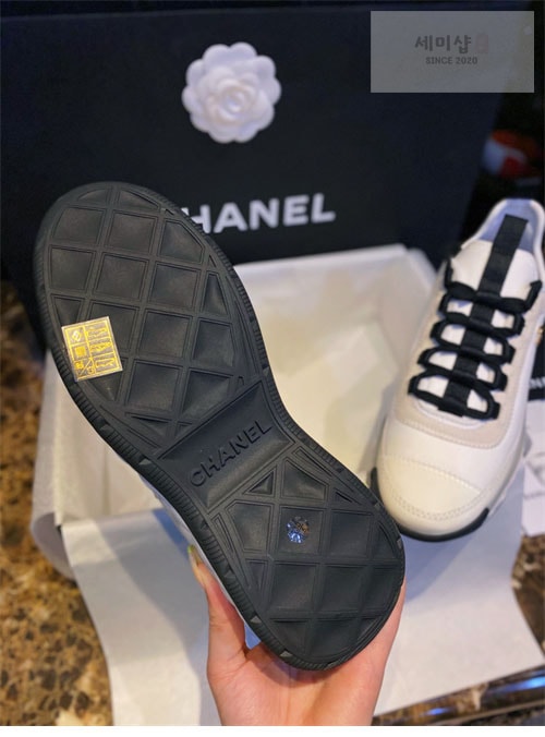 C H A N E L 샤넬 믹스드파이버 스니커즈 신발 12번 이미지