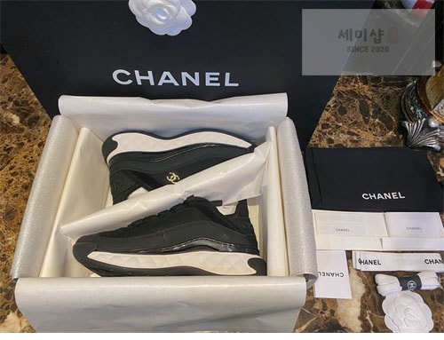 C H A N E L 샤넬 믹스드파이버 스니커즈 신발 14번 이미지