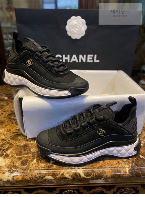 C H A N E L 샤넬 믹스드파이버 스니커즈 신발 15번 이미지