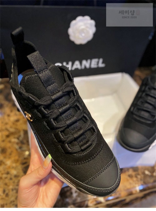 C H A N E L 샤넬 믹스드파이버 스니커즈 신발 21번 이미지