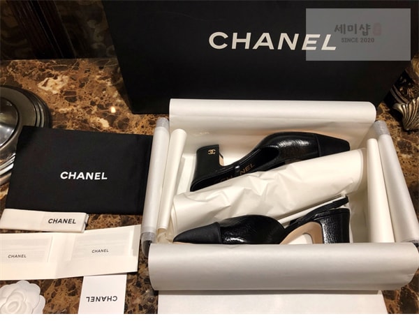 C H A N E L 샤넬 슬링백 클래식 고트스킨 7cm 신발 3번 이미지