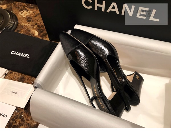 C H A N E L 샤넬 슬링백 클래식 고트스킨 7cm 신발 5번 이미지