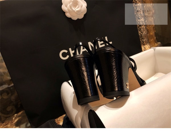 C H A N E L 샤넬 슬링백 클래식 고트스킨 7cm 신발 7번 이미지