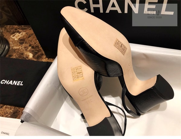 C H A N E L 샤넬 슬링백 클래식 고트스킨 7cm 신발 12번 이미지