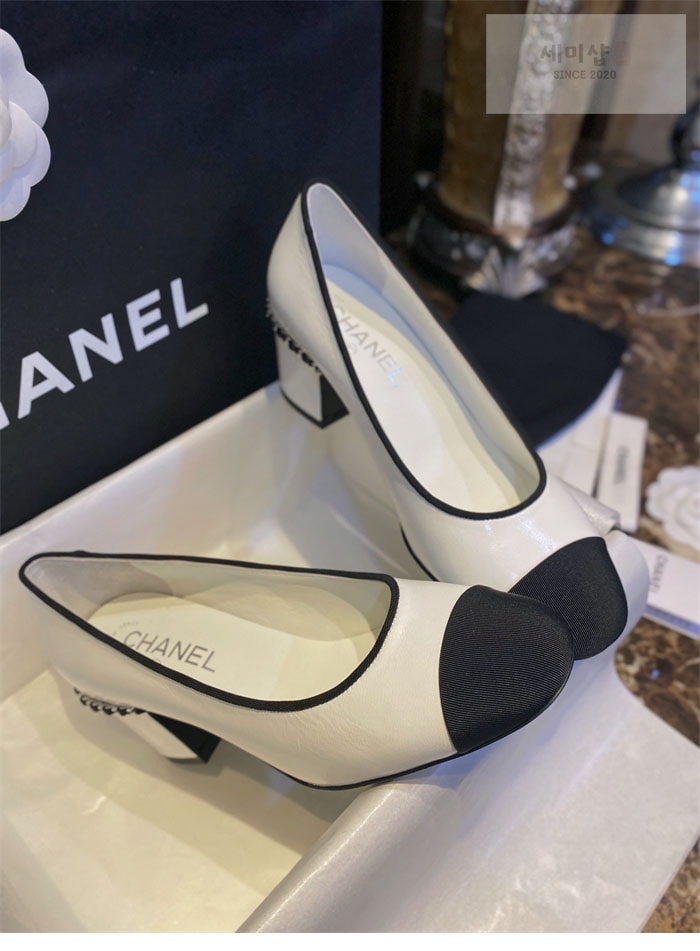 C H A N E L 샤넬 체인 펌프스 신발 6번 이미지