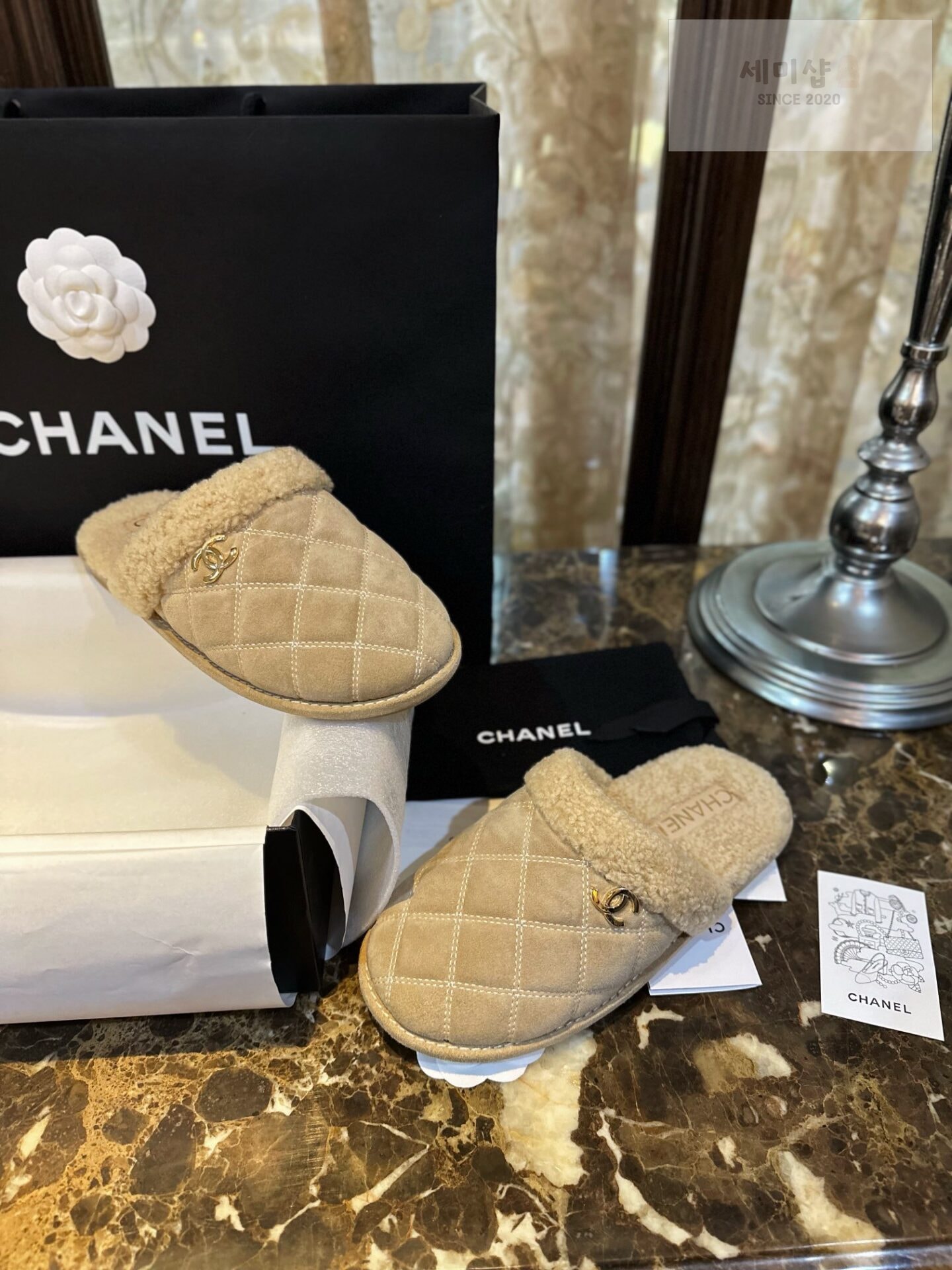 샤넬 샤넬 퀼팅 시어링 뮬 슬리퍼 “35SIZE – 41SIZE” 신발 5번 이미지