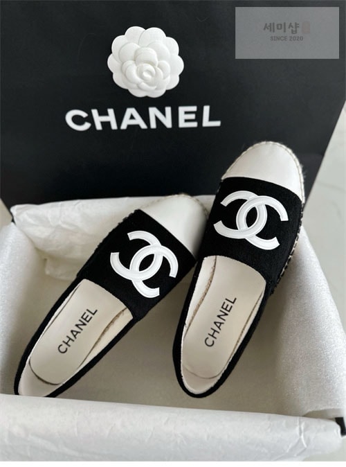 C H A N E L 샤넬 트위드&패브릭 에스파드리유 신발 8번 이미지
