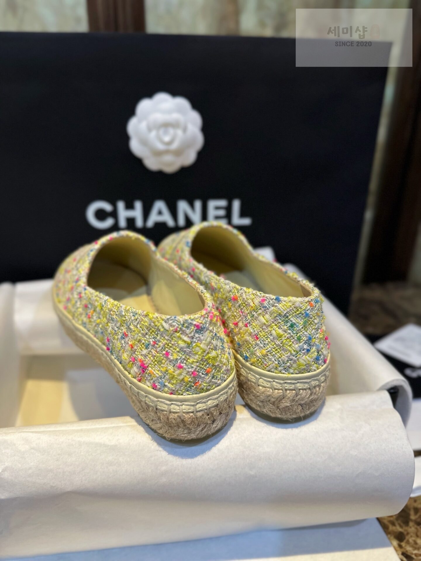 C H A N E L 샤넬 트위드 멀티컬러 에스파듀 “35SIZE – 41SIZE” 신발 7번 이미지