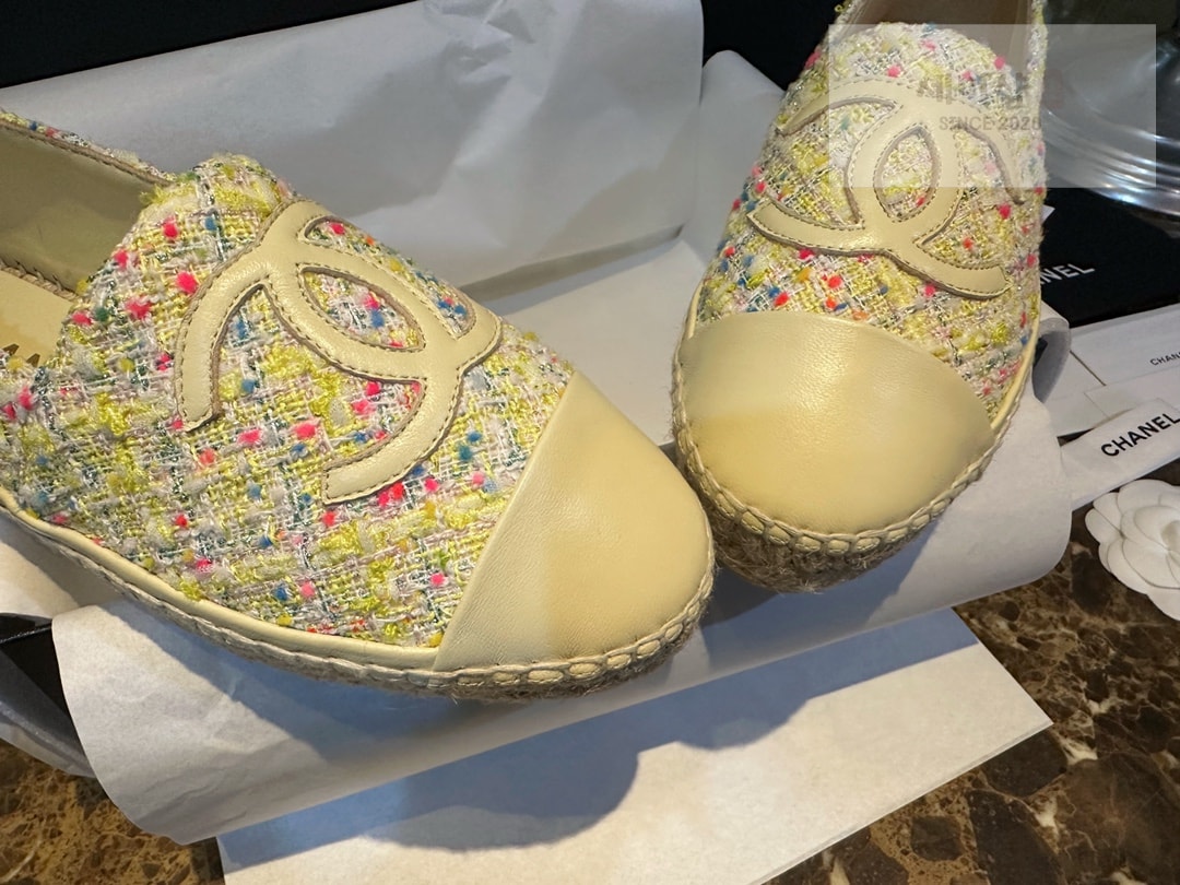 C H A N E L 샤넬 트위드 멀티컬러 에스파듀 “35SIZE – 41SIZE” 신발 16번 이미지