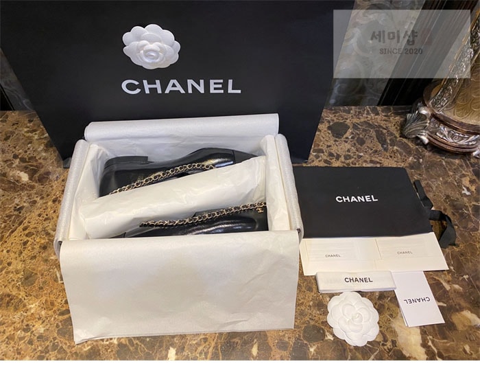 C H A N E L 샤넬 트위드 메리제인 플랫 슈즈 신발 3번 이미지