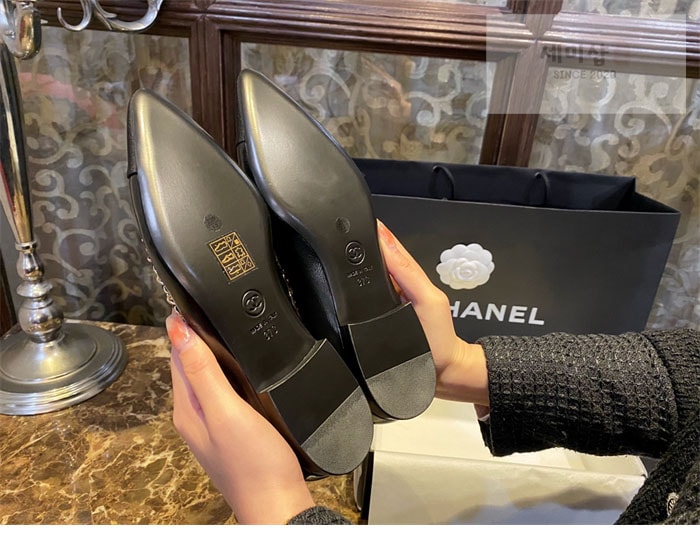 C H A N E L 샤넬 트위드 메리제인 플랫 슈즈 신발 10번 이미지