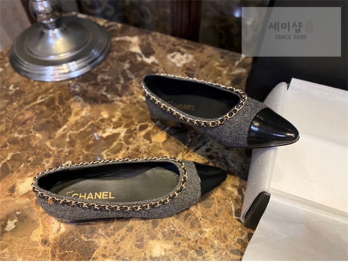 C H A N E L 샤넬 트위드 메리제인 플랫 슈즈 신발 8번 이미지