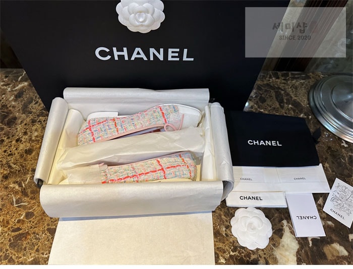 C H A N E L 샤넬 트위드 발레리나 플랫 신발 3번 이미지