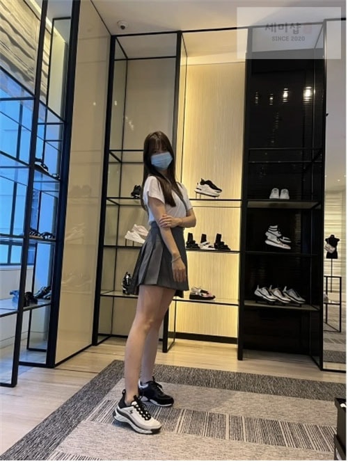 C H A N E L 샤넬 22C 믹스드파이버 스니커즈 신발 21번 이미지