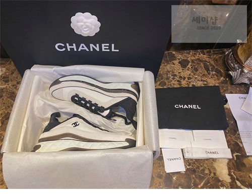 C H A N E L 샤넬 22C 믹스드파이버 스니커즈 신발 2번 이미지