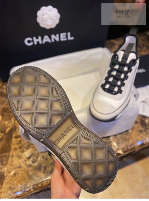 C H A N E L 샤넬 22C 믹스드파이버 스니커즈 신발 17번 이미지
