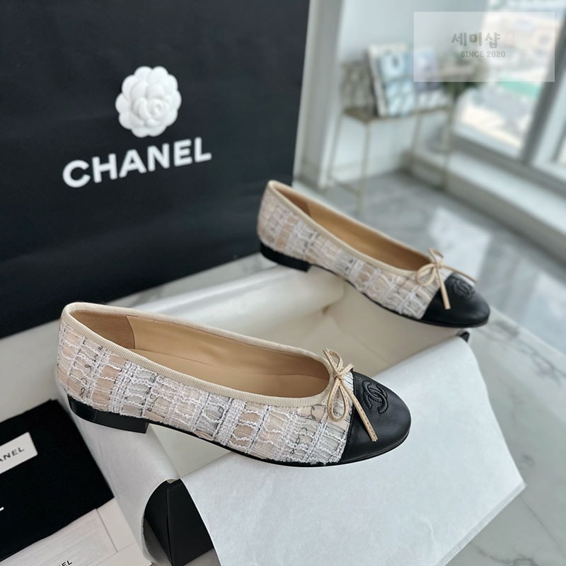 C H A N E L 샤넬 22P 발레리나 플랫 신발 1번 이미지