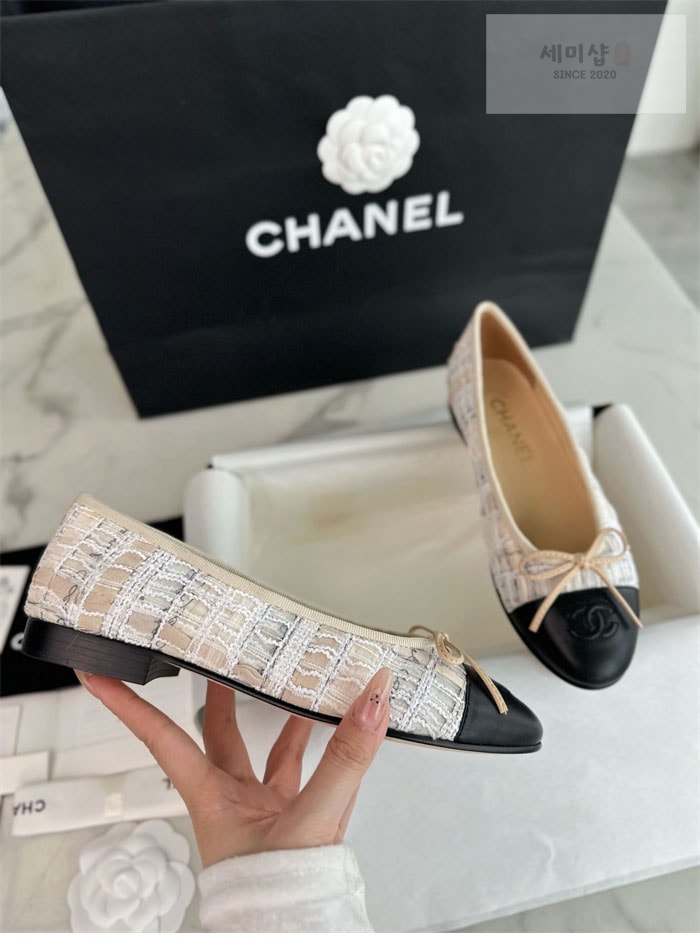 C H A N E L 샤넬 22P 발레리나 플랫 신발 7번 이미지