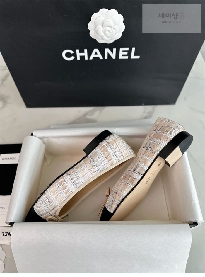 C H A N E L 샤넬 22P 발레리나 플랫 신발 8번 이미지