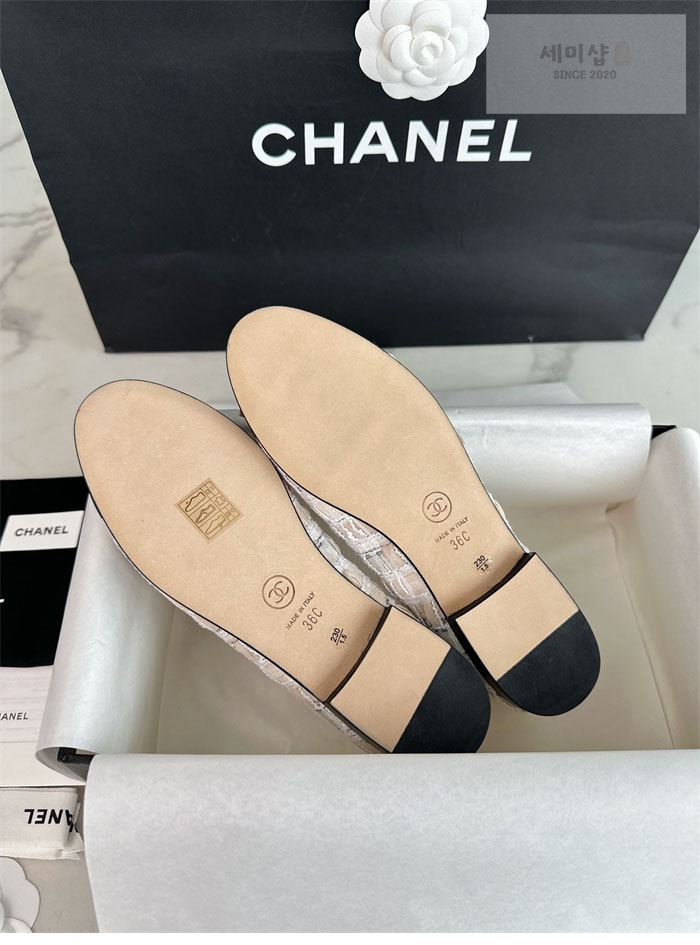 C H A N E L 샤넬 22P 발레리나 플랫 신발 9번 이미지