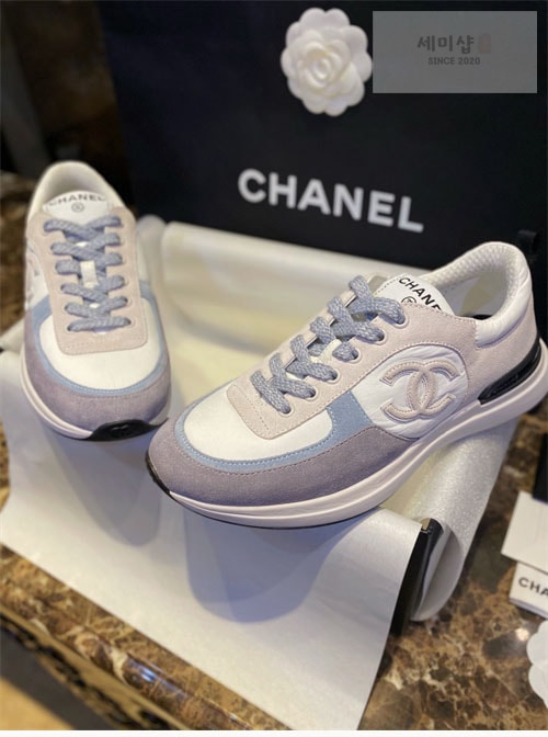 C H A N E L 샤넬 22P 패브릭 스웨이드 스니커즈 신발 6번 이미지