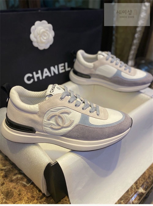 C H A N E L 샤넬 22P 패브릭 스웨이드 스니커즈 신발 7번 이미지