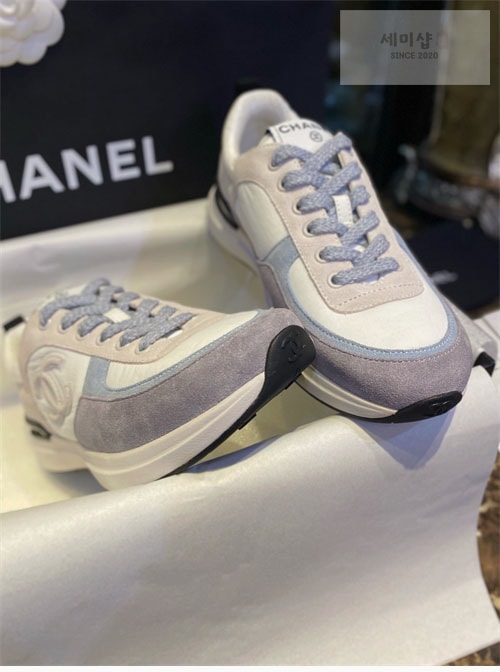 C H A N E L 샤넬 22P 패브릭 스웨이드 스니커즈 신발 8번 이미지