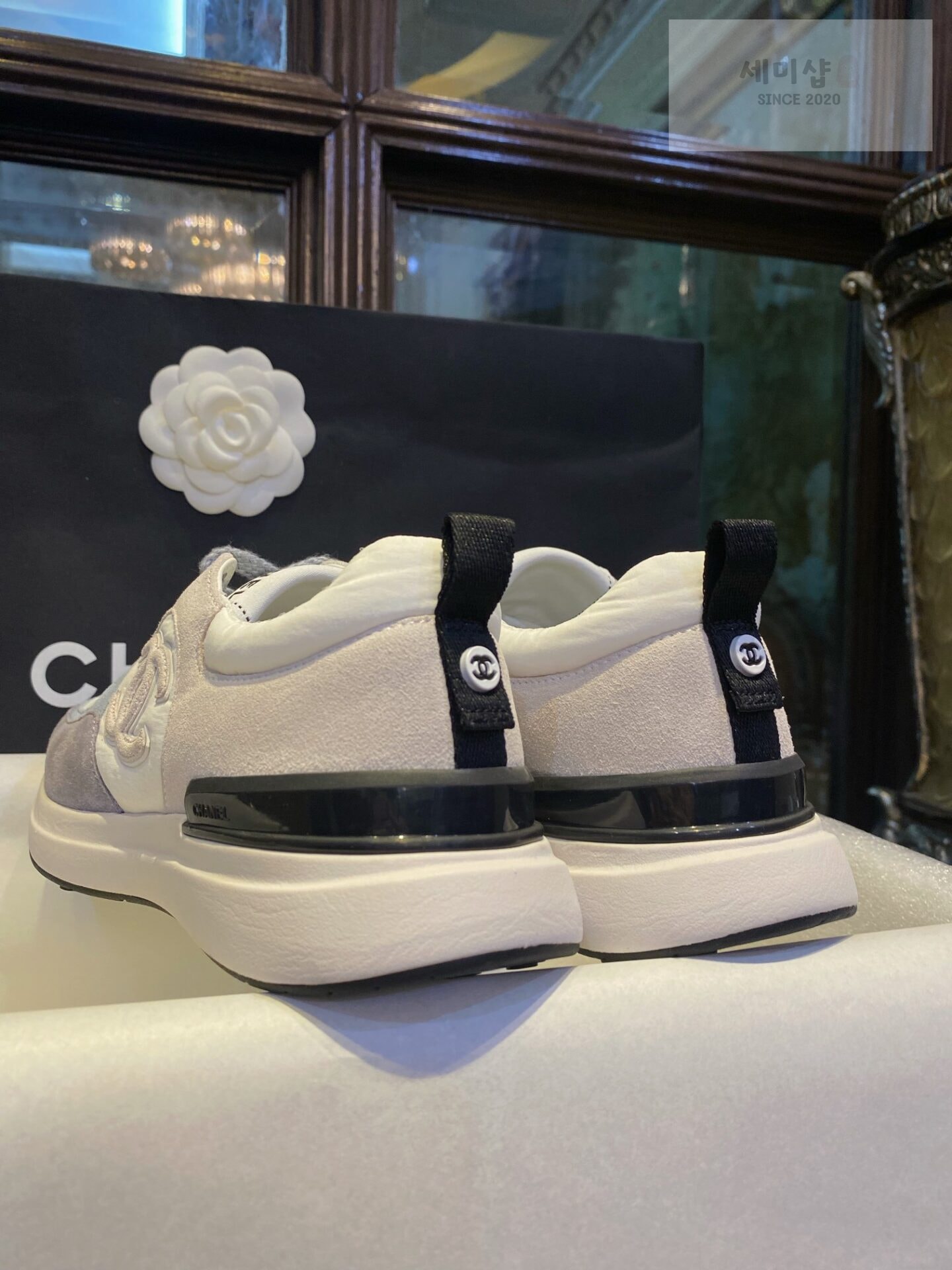 C H A N E L 샤넬 22P CC로고 패브릭 스웨이드 카프스킨 스니커즈 “35SIZE – 40SIZE” 신발 7번 이미지