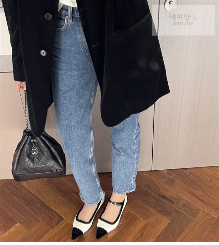 C H A N E L 샤넬 22k 포인트 플랫 메리제인 슈즈 신발 3번 이미지