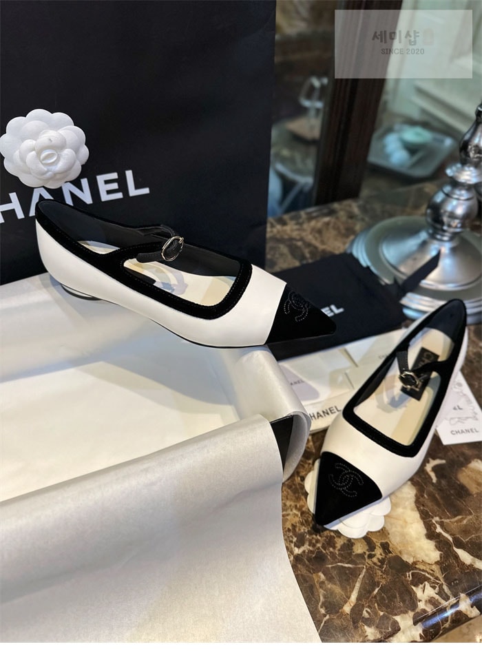 C H A N E L 샤넬 22k 포인트 플랫 메리제인 슈즈 신발 7번 이미지