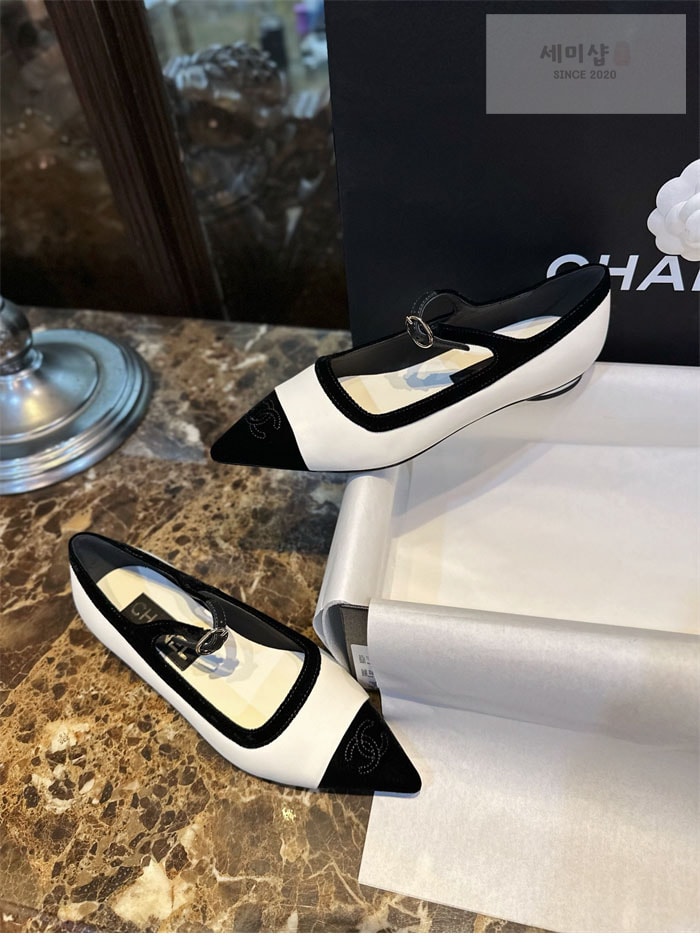 C H A N E L 샤넬 22k 포인트 플랫 메리제인 슈즈 신발 8번 이미지
