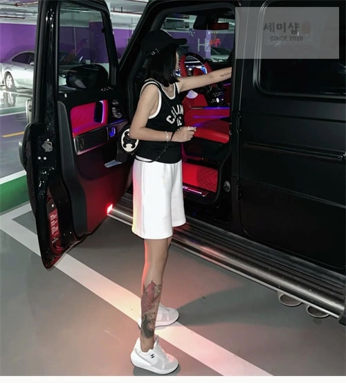 C H A N E L 샤넬 22p CC 메쉬 패브릭 레더 스니커즈 신발 15번 이미지