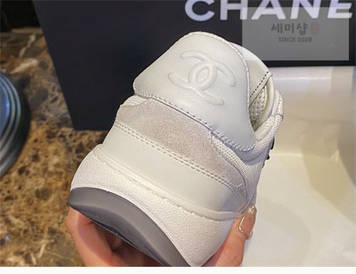 C H A N E L 샤넬 22p CC 메쉬 패브릭 레더 스니커즈 신발 12번 이미지