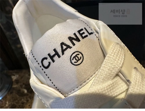 C H A N E L 샤넬 23A 로고 레터링 테니스 스니커즈 신발 13번 이미지