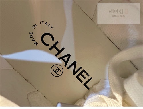 C H A N E L 샤넬 23A 로고 레터링 테니스 스니커즈 신발 14번 이미지
