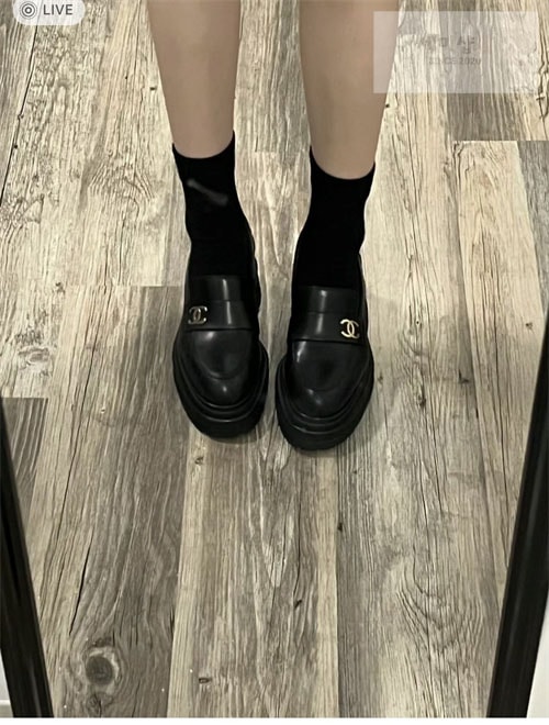 C H A N E L 샤넬 23A CC 가죽 로퍼 신발 2번 이미지