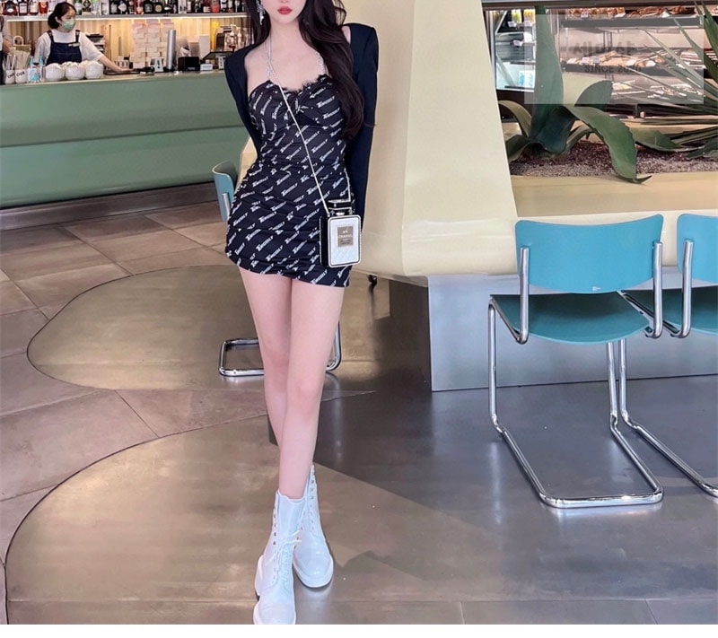 샤넬 샤넬 23B 로고 레이스업 부츠 화이트 신발 10번 이미지
