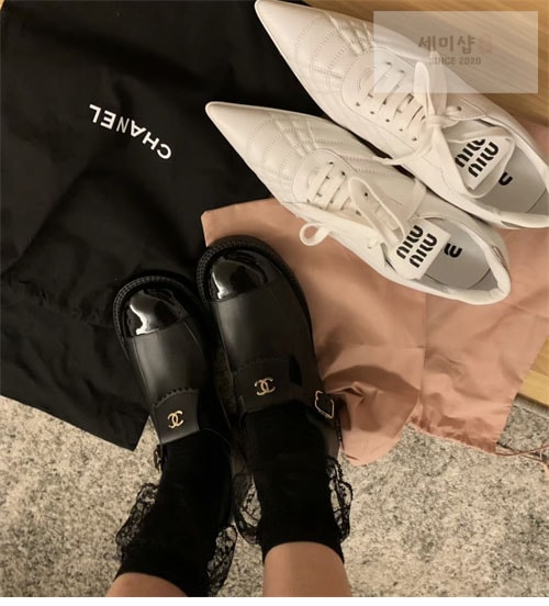 C H A N E L 샤넬 23B CC로고 버클 메리제인 로퍼 신발 20번 이미지