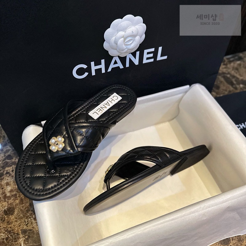 C H A N E L 샤넬 23S 플라워 펄 샌들 신발 1번 이미지