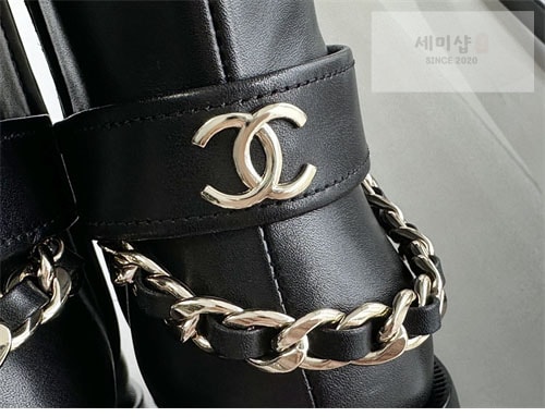 C H A N E L 샤넬 23a 체인 하이 부츠 신발 15번 이미지