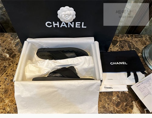 C H A N E L 샤넬 23s 퀼팅 쪼리 슬리퍼 신발 2번 이미지