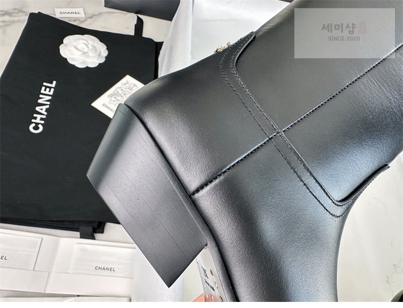샤넬 샤넬 23s CC 로고 카우보이 롱 부츠 신발 19번 이미지