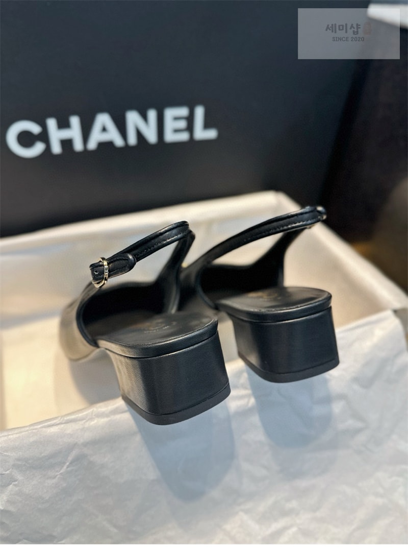 C H A N E L 샤넬 24A CC로고 슬링백 펌프스 신발 8번 이미지