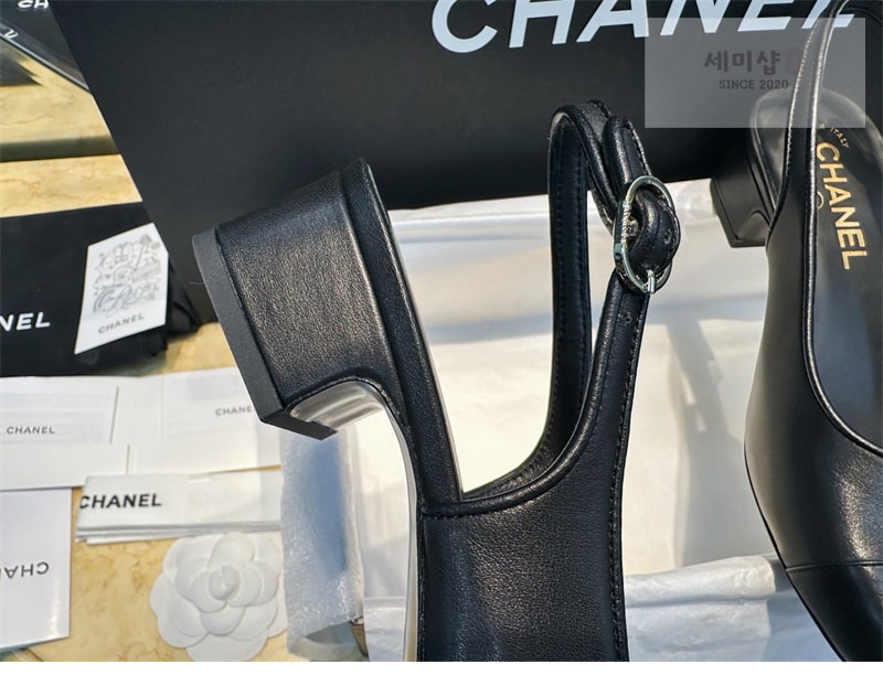 C H A N E L 샤넬 24A CC로고 슬링백 펌프스 신발 19번 이미지