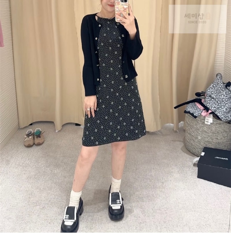 샤넬 샤넬 24B CC 로고 버클 로퍼 신발 3번 이미지