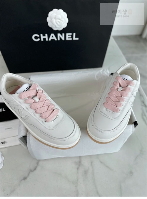 C H A N E L 샤넬 24P CC로고 스니커즈 신발 4번 이미지