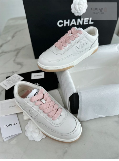 C H A N E L 샤넬 24P CC로고 스니커즈 신발 6번 이미지