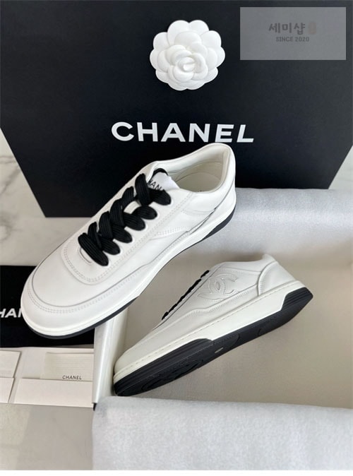 C H A N E L 샤넬 24P CC로고 스니커즈 신발 24번 이미지